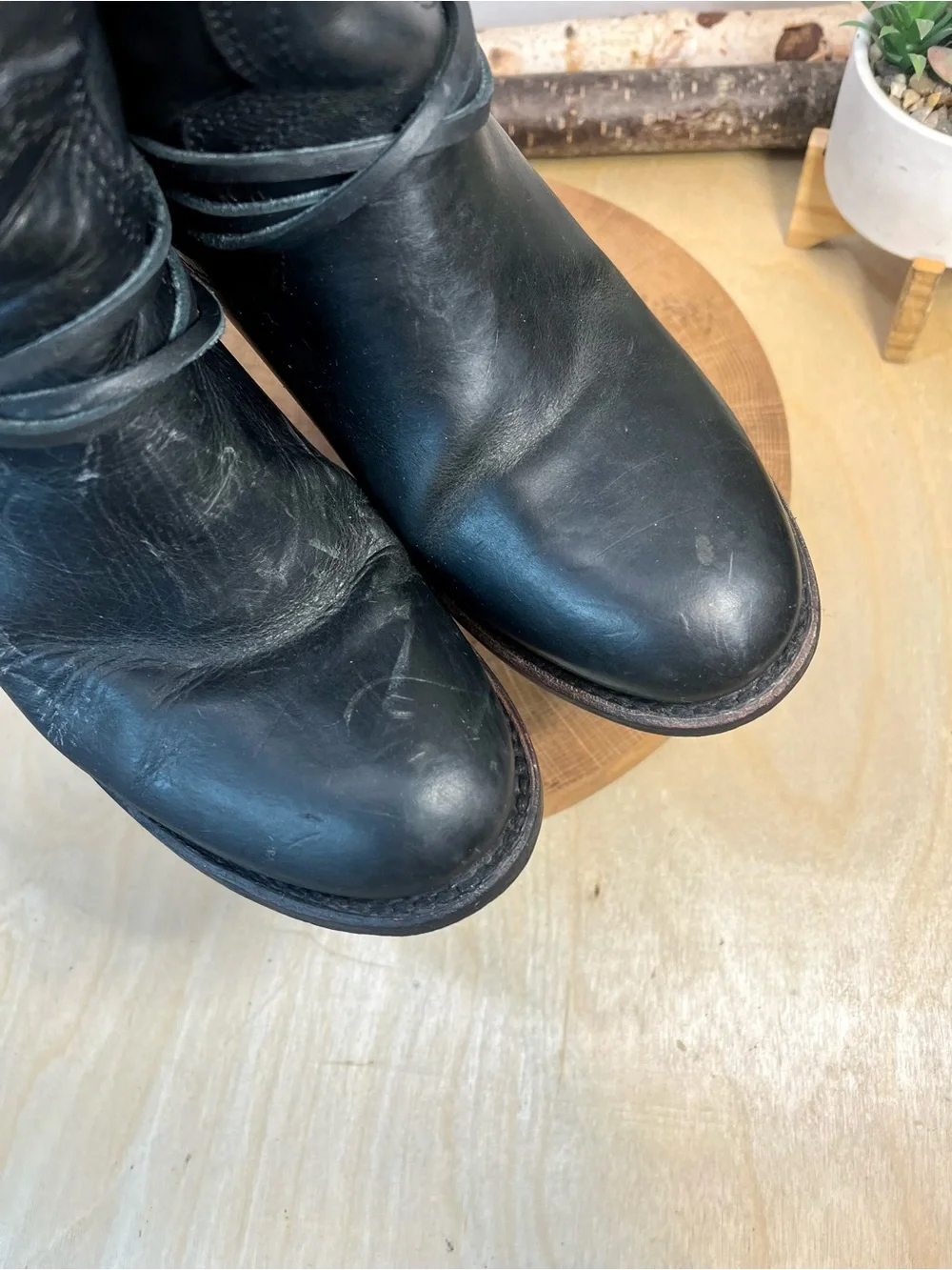 Freebird Pasey Black Heeled Ankle Boots Size 8